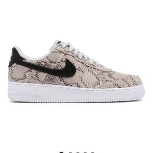 Snake skin Air Force ones
